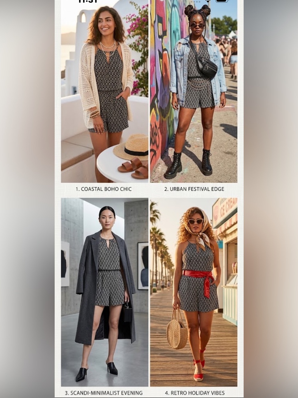 NWT White House Black Market Sleeveless Geometric Romper W/Pockets Size Medium